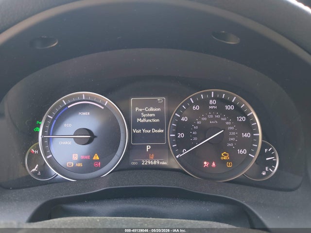 2016 Lexus Es 300h მანქანა იყიდება აუქციონზე, vin: JTHBW1GG4G2109316, აუქციონის ნომერი: 45139046