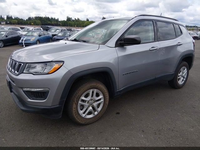 2018 Jeep Compass Sport 4x4 მანქანა იყიდება აუქციონზე, vin: 3C4NJDAB2JT392302, აუქციონის ნომერი: 45139147