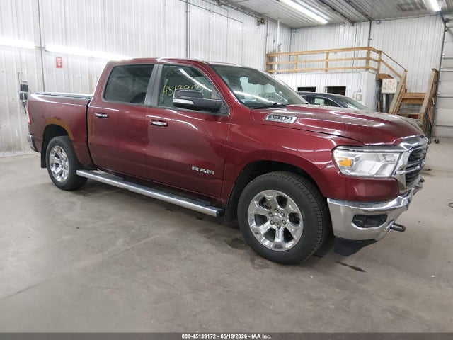 45139172 :رقم المزاد ، 1C6SRFFT6KN709810 vin ، 2019 Ram 1500 Big Horn/lone Star  4x4 5'7 Box مزاد بيع