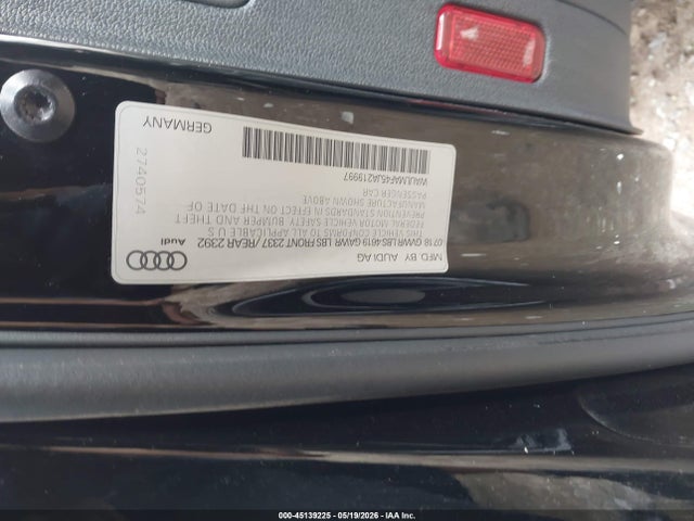 Продаж на аукціоні авто 2018 Audi A4 2.0t Ultra Premium, vin: WAULMAF45JA219997, номер лоту: 45139225