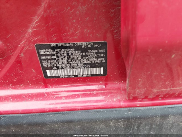 Aukcja sprzedaży 2024 Subaru Crosstrek Premium, vin: JF2GUADC8R8902263, numer aukcji: 45139309