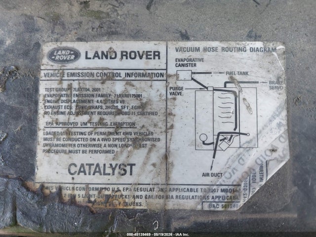Aukcja sprzedaży 2007 Land Rover Range Rover Hse, vin: SALMF15447A240697, numer aukcji: 45139469