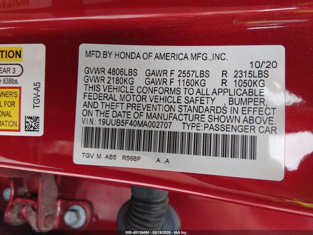 Acura Tlx Technology Package 2021 19UUB5F40MA002707 Image 9