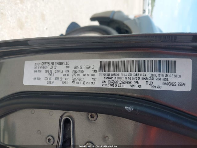 Aukcja sprzedaży 2012 Ram 1500 St, vin: 1C6RD6KP1CS297868, numer aukcji: 45139536