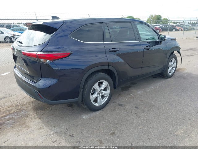 2023 Toyota Highlander Le მანქანა იყიდება აუქციონზე, vin: 5TDKDRAH7PS504655, აუქციონის ნომერი: 45139588