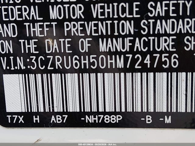Honda HR-V EX 2017 3CZRU6H50HM724756 Image 9