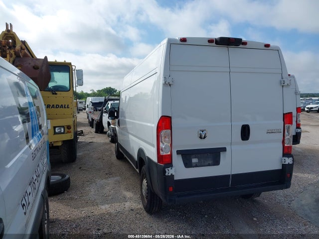 45139654 :رقم المزاد ، 3C6MRVHG1SE546121 vin ، 2025 Ram Promaster 3500 Tradesman High Roof 159 Wb W/pass Seat مزاد بيع