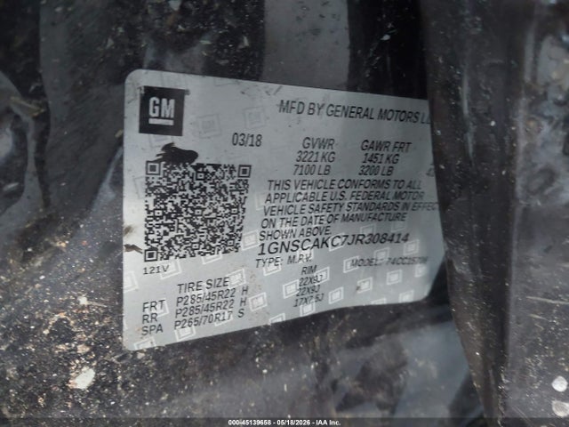 Chevrolet Tahoe Ls 2018 1GNSCAKC7JR308414 Image 9