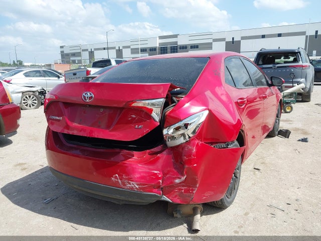 2017 Toyota Corolla Le მანქანა იყიდება აუქციონზე, vin: 2T1BURHE7HC826444, აუქციონის ნომერი: 45139727