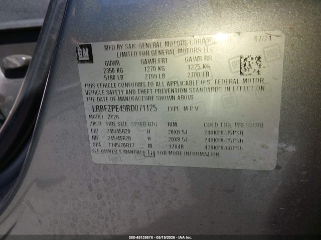 LRBFZPE49RD071125 Buick Envision Sport Touring Awd