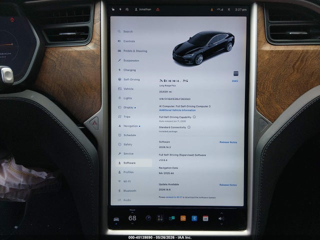 Aukcja sprzedaży 2020 Tesla Model S Long Range Dual Motor All-wheel Drive/long Range Plus Dual Motor All-wheel Drive, vin: 5YJSA1E26LF363043, numer aukcji: 45139890