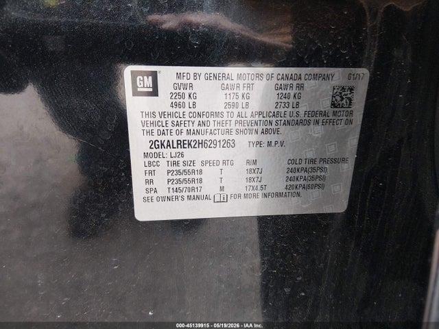 GMC Terrain Denali 2017 2GKALREK2H6291263 Image 9