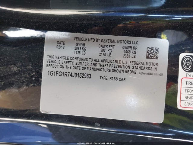 1G1FG1R74J0152983 Chevrolet CAMARO 2SS