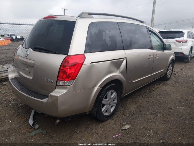 45139931 :رقم المزاد ، 5N1BV28U14N327136 vin ، 2004 Nissan Quest 3.5 S مزاد بيع