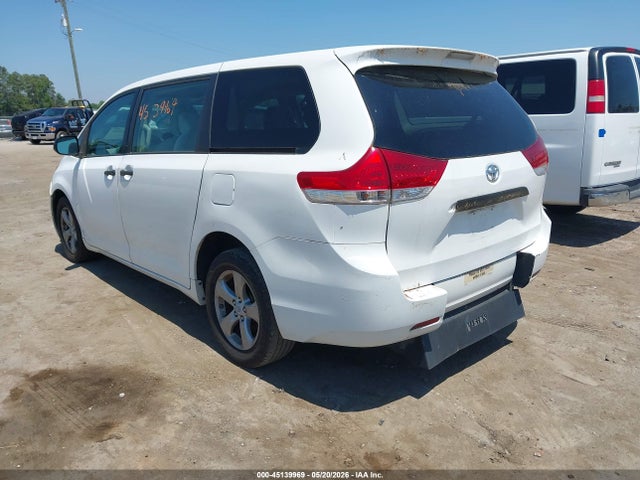 Продажа на аукционе авто 2012 Toyota Sienna Base V6 7 Passenger, vin: 5TDZK3DCXCS185988, номер лота: 45139969