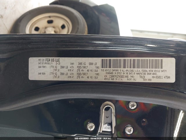 Aukcja sprzedaży 2019 Ram 1500 Classic Tradesman  4x4 5'7 Box, vin: 1C6RR7KG7KS651446, numer aukcji: 45139993