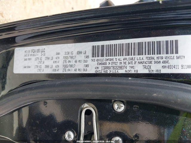 45140061 :رقم المزاد ، 1C6RR6KT8GS298374 vin ، 2016 Ram 1500 Express مزاد بيع