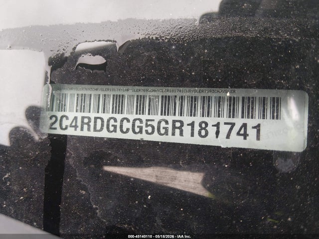 Aukcja sprzedaży 2016 Dodge Grand Caravan Sxt, vin: 2C4RDGCG5GR181741, numer aukcji: 45140110
