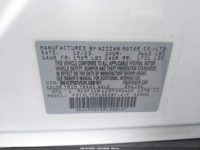 Nissan Kicks Sr Xtronic Cvt 2024 3N1CP5DV5RL508107 Image 9