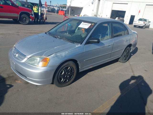 45140443 :رقم المزاد ، 1HGES16512L080839 vin ، 2002 Honda Civic Lx مزاد بيع