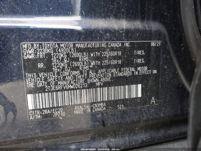 Toyota Rav4 Hybrid Xse 2021 2T3E6RFV6MW026213 Image 9