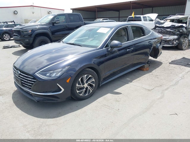 KMHL24JJ5LA009647 Hyundai Sonata Hybrid Blue