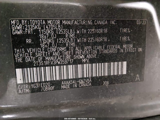 Toyota Rav4 Trd Off Road 2023 2T3S1RFV3PW359717 Image 9