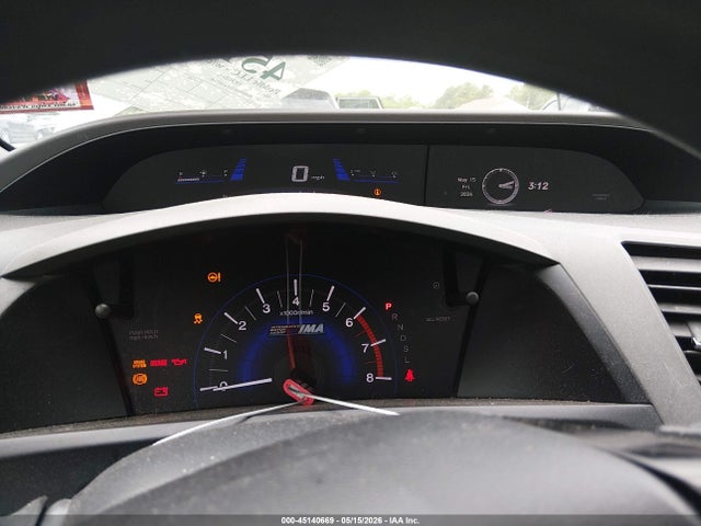 Aukcja sprzedaży 2012 Honda Civic Hybrid, vin: JHMFB4F21CS002349, numer aukcji: 45140669
