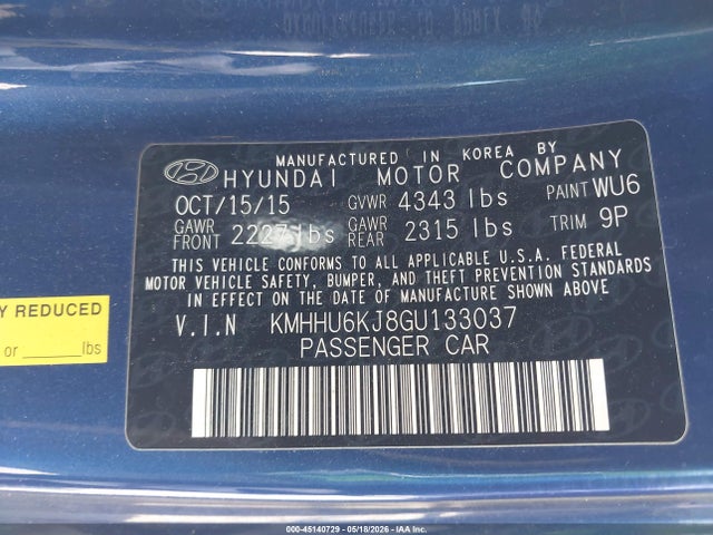 KMHHU6KJ8GU133037 Hyundai Genesis 3.8 R-spec