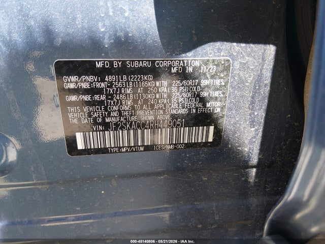 Subaru Forester Premium 2024 JF2SKACC4RH449051 Image 9