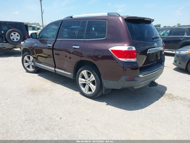 2012 Toyota Highlander Limited V6 მანქანა იყიდება აუქციონზე, vin: 5TDYK3EH2CS052969, აუქციონის ნომერი: 45140816
