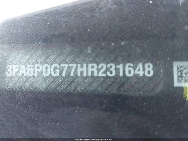 Продажа на аукционе авто 2017 Ford Fusion S, vin: 3FA6P0G77HR231648, номер лота: 45140944