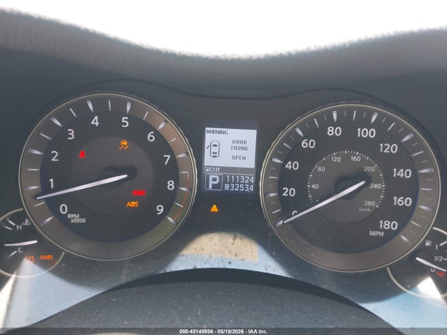45140956 :رقم المزاد ، JN1BY1AR5CM393613 vin ، 2012 Infiniti M37x مزاد بيع