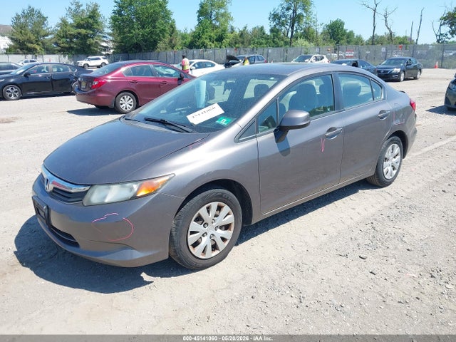 2012 Honda Civic Lx მანქანა იყიდება აუქციონზე, vin: 19XFB2F57CE377164, აუქციონის ნომერი: 45141060