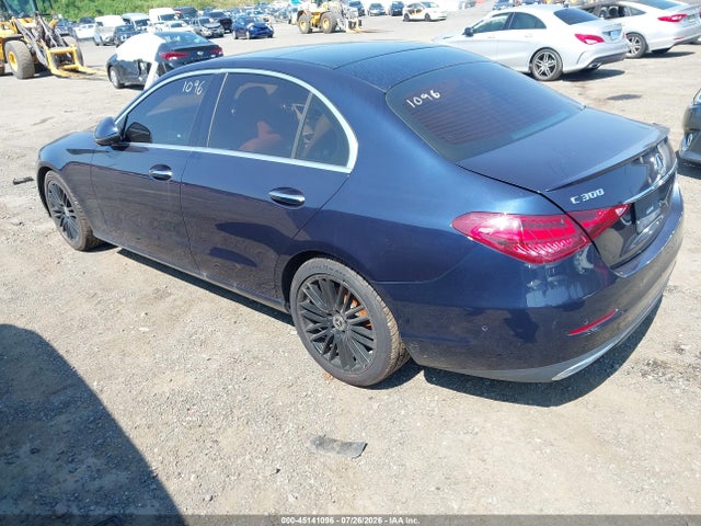 2022 Mercedes-benz C 300 4matic მანქანა იყიდება აუქციონზე, vin: W1KAF4HB5NR063815, აუქციონის ნომერი: 45141096