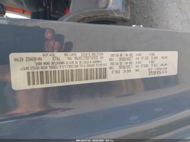 Продажа на аукционе авто 2020 Ram Promaster 3500 Cargo Van High Roof 159 Wb Ext, vin: 3C6URVJG8LE124780, номер лота: 45141145