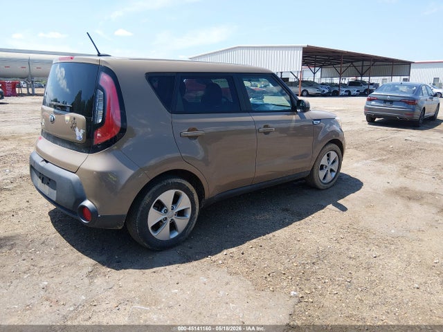 2015 Kia Soul მანქანა იყიდება აუქციონზე, vin: KNDJN2A25F7174616, აუქციონის ნომერი: 45141160