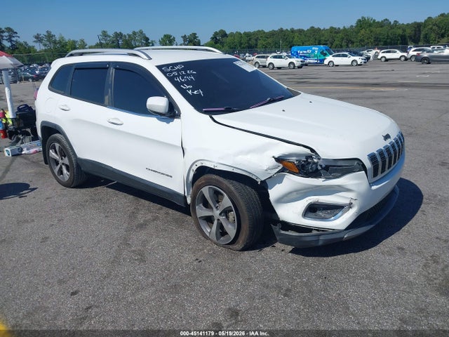 2019 Jeep Cherokee Limited Fwd მანქანა იყიდება აუქციონზე, vin: 1C4PJLDB3KD144694, აუქციონის ნომერი: 45141179