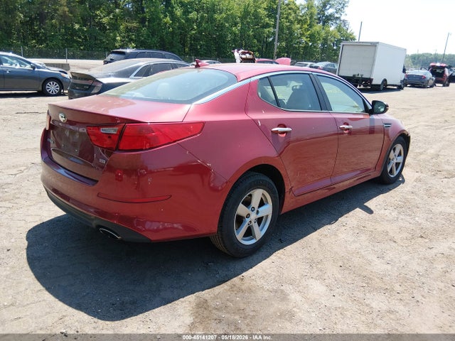 2014 Kia Optima Lx მანქანა იყიდება აუქციონზე, vin: 5XXGM4A76EG307992, აუქციონის ნომერი: 45141207