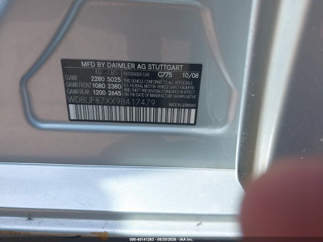 Продаж на аукціоні авто 2009 Mercedes-benz E 350 4matic, vin: WDBUF87XX9B417479, номер лоту: 45141263