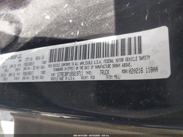 Продаж на аукціоні авто 2011 Ram Dakota Bighorn/lonestar, vin: 1D7RE3BP1BS619711, номер лоту: 45141268