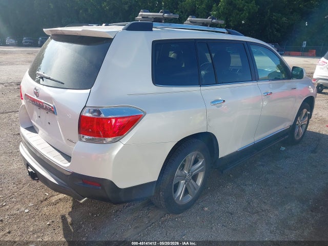 2012 Toyota Highlander Limited V6 მანქანა იყიდება აუქციონზე, vin: 5TDDK3EH7CS166304, აუქციონის ნომერი: 45141412