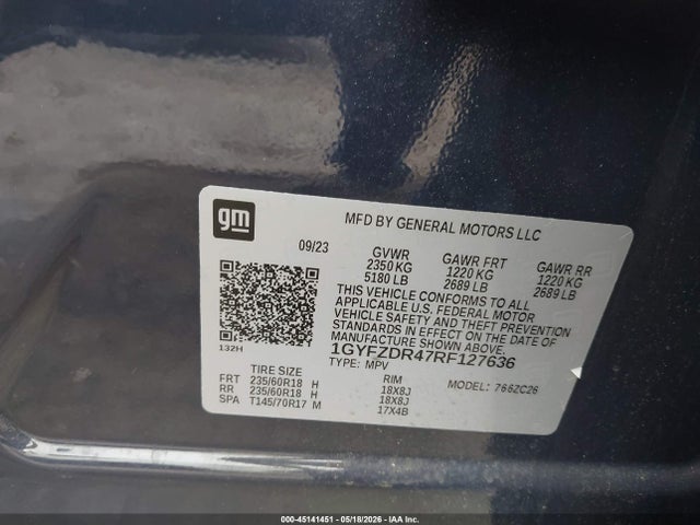 Продажа на аукционе авто 2024 Cadillac Xt4 Awd Premium Luxury, vin: 1GYFZDR47RF127636, номер лота: 45141451
