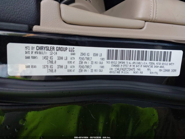 Aukcja sprzedaży 2015 Jeep Grand Cherokee Laredo, vin: 1C4RJFAG2FC724475, numer aukcji: 45141604
