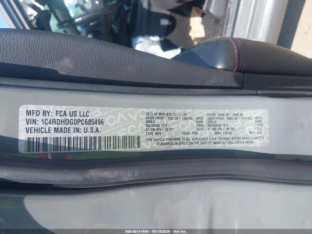 Продажа на аукционе авто 2023 Dodge Durango Gt Rwd, vin: 1C4RDHDG0PC685496, номер лота: 45141688