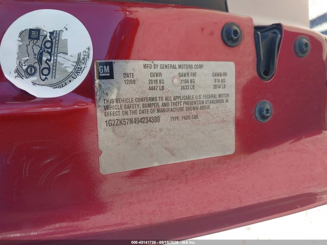 Aukcja sprzedaży 2009 Pontiac G6 New Gt, vin: 1G2ZK57N494234300, numer aukcji: 45141728
