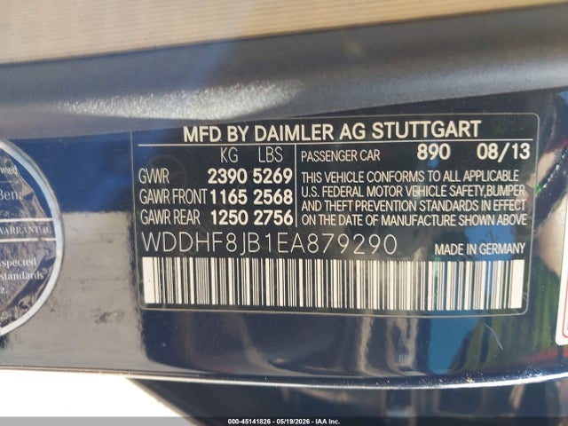 Продажа на аукционе авто 2014 Mercedes-benz E 350 4matic, vin: WDDHF8JB1EA879290, номер лота: 45141826