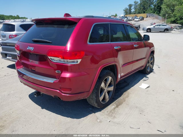 Продажа на аукционе авто 2014 Jeep Grand Cherokee Overland, vin: 1C4RJECGXEC138032, номер лота: 45142038