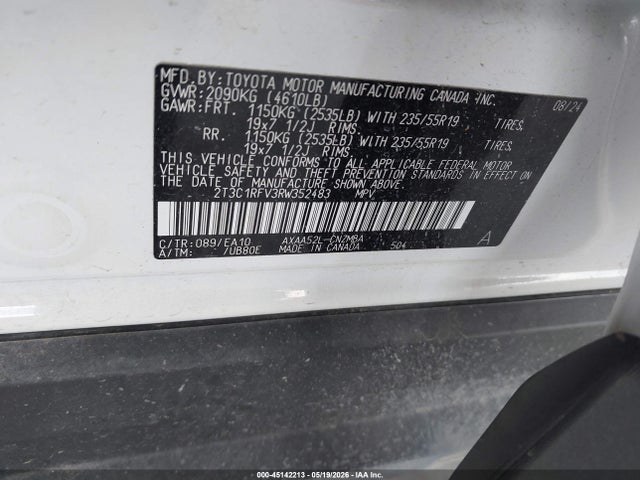 Aukcja sprzedaży 2024 Toyota Rav4 Xle Premium, vin: 2T3C1RFV3RW352483, numer aukcji: 45142213