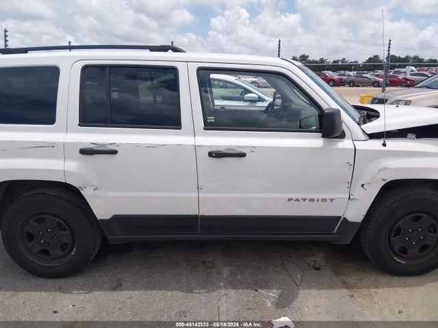 Aukcja sprzedaży 2017 Jeep Patriot Sport Fwd, vin: 1C4NJPBA8HD156678, numer aukcji: 45142333
